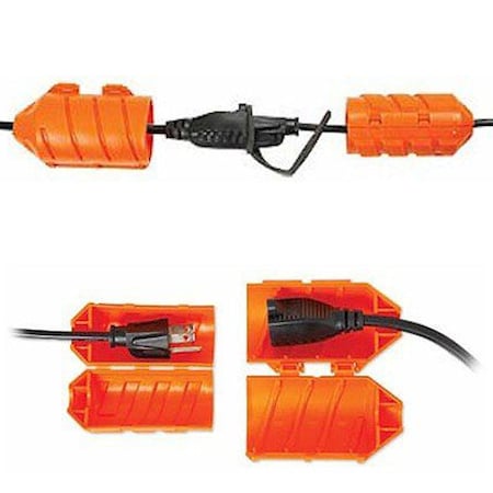 Electriduct Locking Extension Cord, Indoor/Outdoor, Orange PE-AG-CC-OR